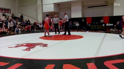 Boys 215 lbs Semifinal - Rhstyin VanDonge, Onaga vs Brody Droegemeier, Wabaunsee