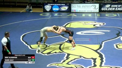 174 lbs Gabe Lilly, Clarion vs Eric Alderfer, Bloomsburg