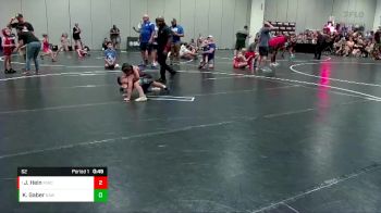 62 lbs Round 1 - Jacob Spencer Hein, M-80 Wrestling Club vs Kyse Gaber, Gladiators Academy Wrestling