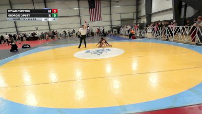 90 lbs Round Of 32 - Dylan Overton, MD vs Georgie Dipsey, NJ