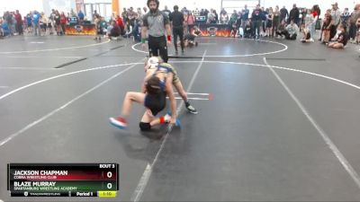 75 lbs Quarterfinal - Blaze Murray, Spartanburg Wrestling Academy vs Jackson Chapman, Cobra Wrestling Club