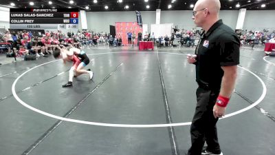 120 lbs Lukas Salas-Sanchez, Team Oregon vs Collin Frey, Wisconsin