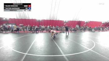 140 lbs Semifinal - Blake Konichek, Combat WC School Of Wrestling vs Dayton Hartmann, B.A.M. Training Center