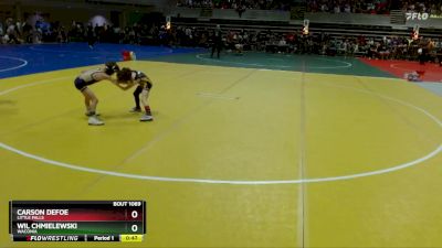 50 lbs Champ. Round 1 - Carson Defoe, Little Falls vs Wil Chmielewski, Waconia