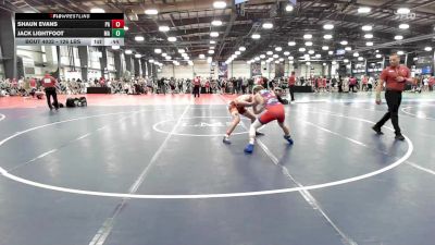 126 lbs Consi Of 64 #1 - Shaun Evans, PA vs Jack Lightfoot, MA