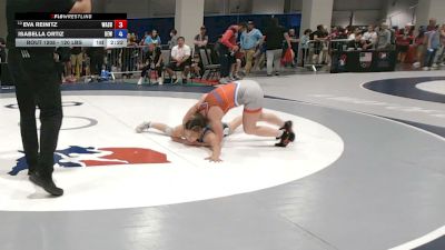 120 lbs Cons. Rd Of 16 - Eva Reinitz, Washington vs Isabella Ortiz, Betterman Elite Wrestling