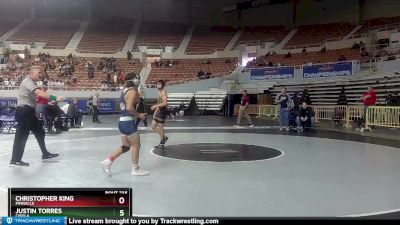 D1-120 lbs Cons. Round 2 - Justin Torres, Cibola vs Christopher King, Pinnacle