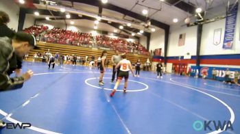 110-120 lbs Rr Rnd 3 - Roman Baker, Skiatook Youth Wrestling 2022-23 vs Olan Garrison, Coweta Tiger Wrestling