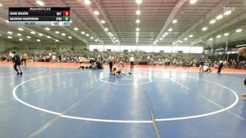 95 lbs Rr Rnd 1 - Sam Mazin, Mat Warriors Blue vs Mason Hartrum, FORGE M/S