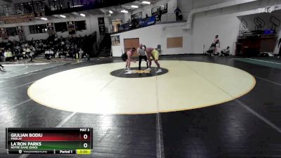 285 lbs Cons. Semi - Giulian Bodiu, Findlay vs La`Ron Parks, Notre Dame (Ohio)