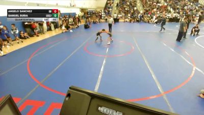 56 lbs Quarterfinal - Samuel Subia, Legends Of Gold Las Vegas vs Angelo Sanchez, Reign WC