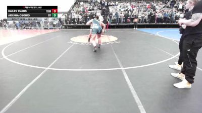 165 lbs Consi Of 4 - Kailey Evans, Team 209 vs Aryana Osorio, Frezzo's Fight Factory