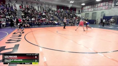 215 lbs Champ. Round 1 - Malcolm Williams, Sahuarita vs Levi Mincher, Imperial High School