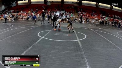 76 lbs Round 2 (8 Team) - Bentley Gatica, Meridian Maniacs vs Bob Gillies, Pursuit WC