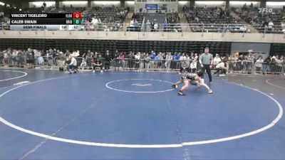 90 lbs Semifinal - Vincent Tigeleiro, Florham Park vs Caleb Swain, Bridgeville