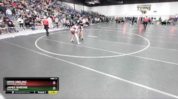 106 lbs Champ. Round 1 - Amos Ebeling, Wisconsin Lutheran vs James Barone, Winneconne