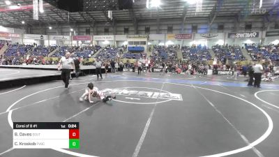 49 lbs Consi Of 8 #1 - Braxton Daves, Southwest Hammers vs Colter Kroskob, PVBC Warriors