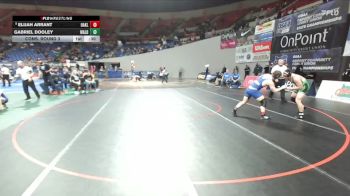 2A/1A Boys 175 Cons. Round 3 - Elijah Arrant, Oakland Boys vs Gabriel Dooley, Waldport Boys