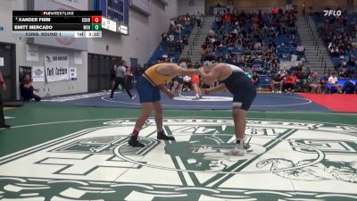285 lbs Cons. Round 1 - Xander Firm, CSU Bakersfield vs Emitt Mercado, Menlo (Calif.)