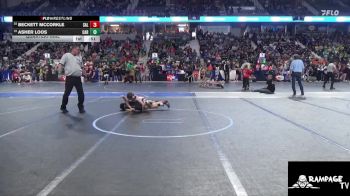 70 lbs Quarterfinal - Beckett McCorkle, Salina vs Asher Loos, Carroll