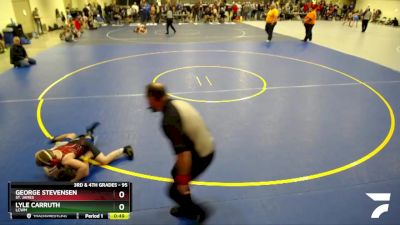 95 lbs Semifinal - George Stevensen, St. James vs Lyle Carruth, LCWM