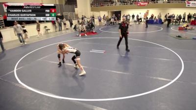 14U - 75 lbs Cons. Semis - Charles Gustafson, No Nonsense Wrestling vs Kamden Gallus, Pursuit Wrestling Minnesota