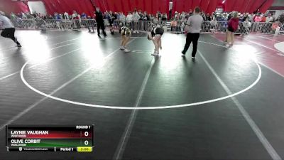 155-170 lbs Round 1 - Laynie Vaughan, Wisconsin vs Olive Corbit, Wisconsin