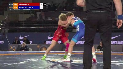 68 kg Bronze - Alla Belinska, UKR vs Adela Hanzlickova, CZE
