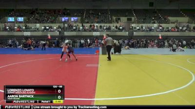 85 lbs Cons. Round 2 - Lorenzo Lovato, Summit Wrestling Academy vs Aaron Bartnick, Team Nazar