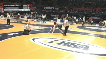 3A 285 lbs Champ. Round 1 - James Brouilette, Mt. Prospect (Prospect) vs Braylon Hill-Lomax, Edwardsville (H.S.)