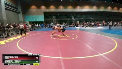 215 lbs Cons. Round 3 - Jackson McLean, West Park High School vs Coby Holmes, Culver