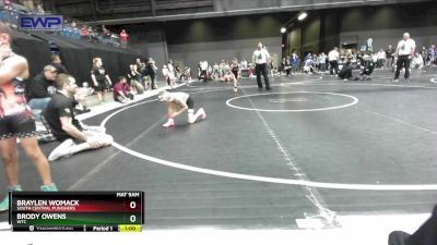 58 lbs Round 3 - Brody Owens, WTC vs Braylen Womack, South Central Punishers