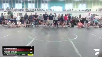 84 lbs Round 5 (8 Team) - Fischer Harvey, U2 Upstate Uprising vs Mathew Cabral, Florida Scorpions Black