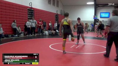 Round 3 - Maxiumus Wunnenberg, Mediapolis Youth Wrestling vs Arian Williams, Fort Madison