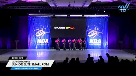 Dance Dynamics - Junior Elite Small Pom [2025 Junior - Pom - Small Day 1] 2025 NDA All-Star National Championship