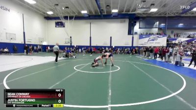 141 lbs Champ. Round 2 - Justin Fortugno, UW-Whitewater vs Sean Conway, University Of Chicago