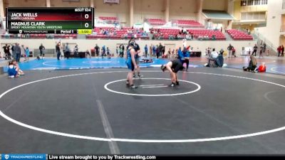 99-106 lbs Round 1 - Magnus Clark, Smoky Mountain Youth Wrestling vs Jack Wells, North Carolina