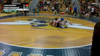 141 lbs Champ. Round 1 - Logan McDonald, Iowa Lakes Community College vs Lennon Steinkuehler, Harper CC