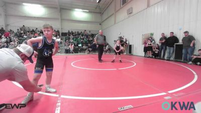 60-66 lbs Rr Rnd 3 - Hudson Wyatt, Hulbert vs Rhyett Ives, Checotah Matcats