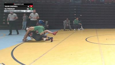175 lbs Quarterfinal - Talon Campbell, Ashley Ridge vs Eli Pressley, Summerville
