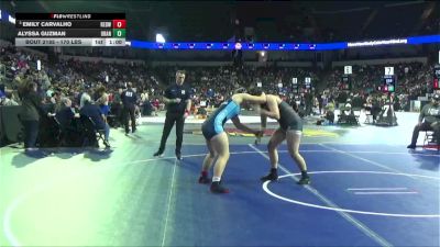 170 lbs Round Of 32 - Emily Carvalho, Redwood -Visalia (CS) vs Alyssa Guzman, Orange Vista (SS)