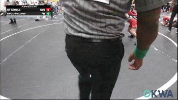 64 lbs Consi Of 16 #2 - Ky Kemble, Ponca City Wildcat Wrestling vs Knox Williams, Perry Wrestling Academy