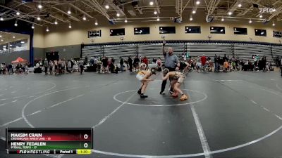 96 lbs Round 2 (8 Team) - Henry Fedalen, PitBull Terps vs Maksim Crain, Crossroads Wrestling