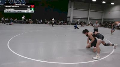 138 lbs Cons. Rd Of 64 - Kooper Waugh, Mission Athletics vs Talon Berg, Victory School Of Wrestling