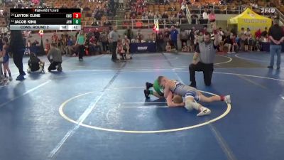 83 lbs Cons. Round 2 - Jacob King, Anna Youth Wrestling vs Layton Cline, Gladiator Wrestling Club