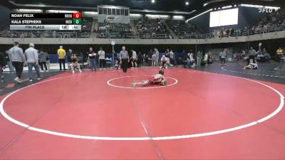 66 lbs 7th Place - Noah Felix, Morgantown vs Kala Stephens, Media
