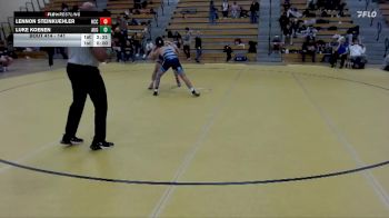 141 lbs Semifinal - Luke Koenen, Augustana vs Lennon Steinkuehler, Harper CC