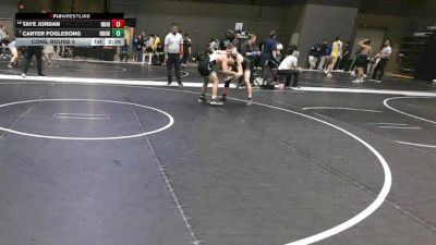 125 lbs Cons. Round 5 - Carter Foglesong, Northeast Oklahoma vs Taye Jordan, Northwestern (Iowa)