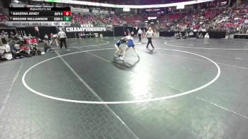 Girls 114 lbs Champ. Round 1 - Dakotah Athey, Bay Port-Girls vs Brooke Williamson, Kettle Moraine-Girls