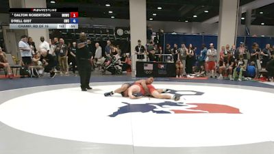100 kg Champ. Rd Of 16 - Dalton Robertson, Mile High Wrestling Club vs D'rell Gist, Granite Wrestling Club